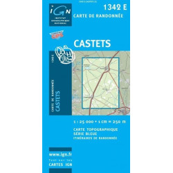 Achat Carte randonnées IGN - 1342 E - Castets
