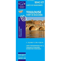 Achat Carte randonnées IGN - 2043 ET - Toulouse