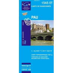 Achat Carte randonnées IGN - 1545 ET - Pau