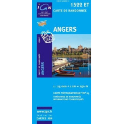 Achat Carte randonnées IGN - 1522 ET - Angers