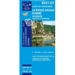 Achat Carte randonnées IGN - 2037 OT - La Roque Gageac