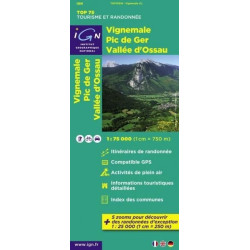 Achat Carte randonnées IGN - Vignemale, Pic de Ger, Vallée d'Ossau - TOP 75
