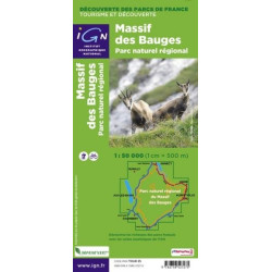 Achat Carte randonnées IGN - PNR du Massif des Bauges