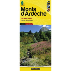 Achat Carte randonnées - Monts d'Ardèche - Didier Richard