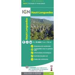 Achat Carte randonnées IGN - Haut-Languedoc - TOP 75