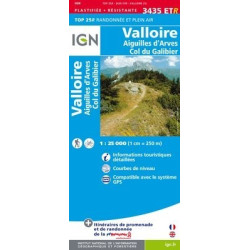 Achat Carte randonnées IGN - 3435 ETR - Valloire