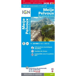 Achat Carte randonnées IGN - 3436 ETR - Meije Pelvoux