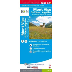 Achat Carte randonnées IGN - 3637 OTR - Mont Viso