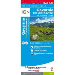 Achat Carte randonnées IGN - 1748 OTR - Gavarnie