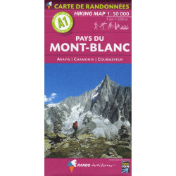 Achat Carte randonnées - Pays du Mont-Blanc - Randoéditions A1