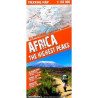Achat Carte trekking - les plus hauts sommets d'Afrique(Kilimanjaro, Mont Kenya, Rwenzori) - Express Map
