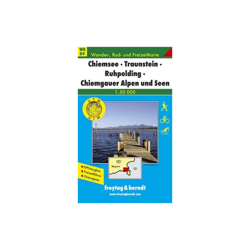 Achat Carte randonnées Chiemsee, Traunstein Freytag 9