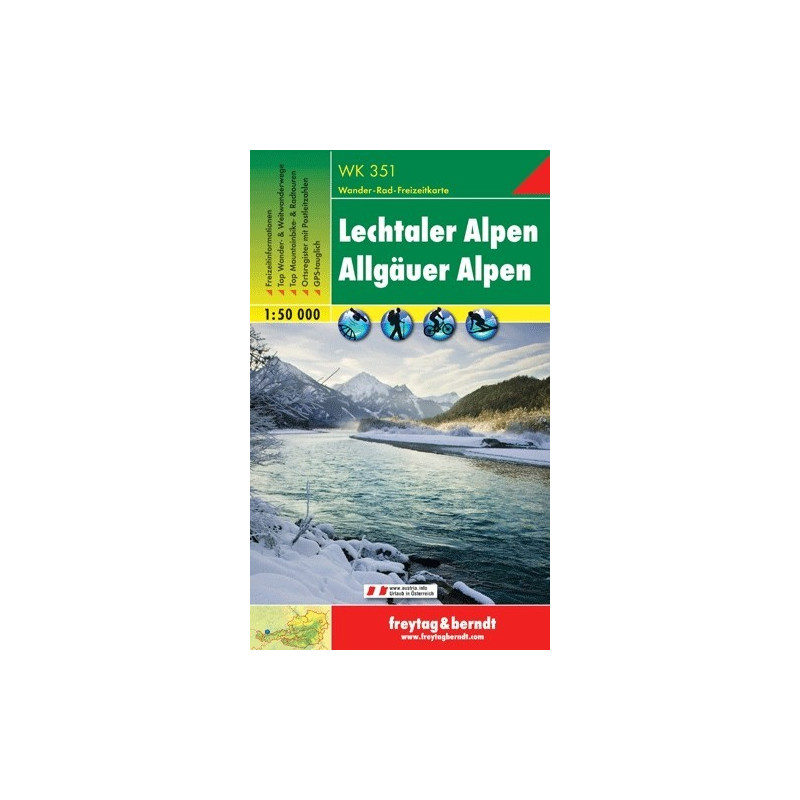 Achat Carte randonnées Lechtaler-Allgäuer Alpen Freytag 351