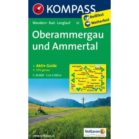 Achat Carte randonnées Oberammergau und Ammertal Kompass 05