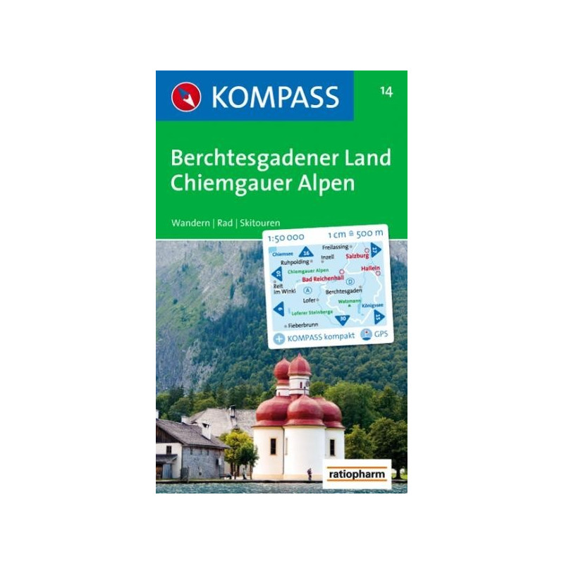 Achat Carte randonnées Berchtesgadener Land-Chiemgauer Alpen Kompass 14
