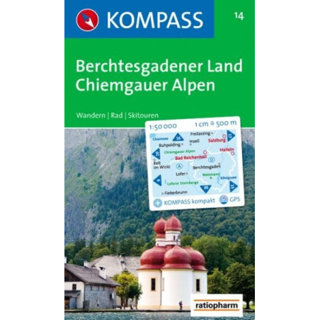 Achat Carte randonnées Berchtesgadener Land-Chiemgauer Alpen Kompass 14
