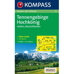 Achat Carte randonnées Tennengebirge-Hochkönig Kompass 15