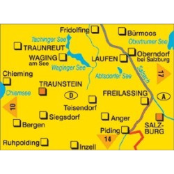 Achat Carte randonnées Traunstein-Waginger See Kompass 16