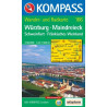 Achat Carte randonnées Würzburg-Maindreieck-Schweinfurt Kompass 166