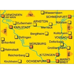 Achat Carte randonnées Würzburg-Maindreieck-Schweinfurt Kompass 166