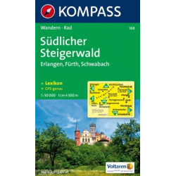 Achat Carte randonnées Südlicher Steigerwald Kompass 168