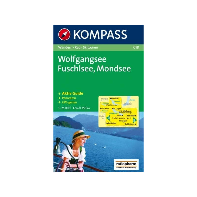 Achat Carte randonnées Wolfgangsee Kompass 018
