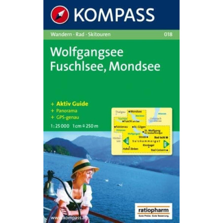 Achat Carte randonnées Wolfgangsee Kompass 018