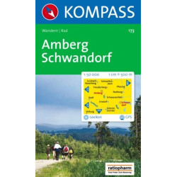 Achat Carte randonnées Amberg-Schwandorf Kompass 173