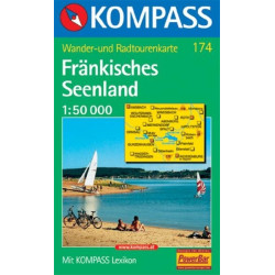 Achat Carte randonnées Fränkisches Seenland Kompass 174