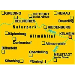 Achat Carte randonnées Unteres Altmühltal Kompass 178