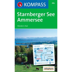 Achat Carte randonnées Starnberger-Ammersee Kompass 180