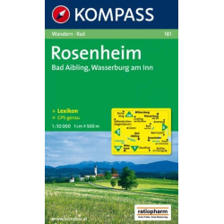 Achat Carte randonnées Rosenheim-Bad Aibling Kompass 181