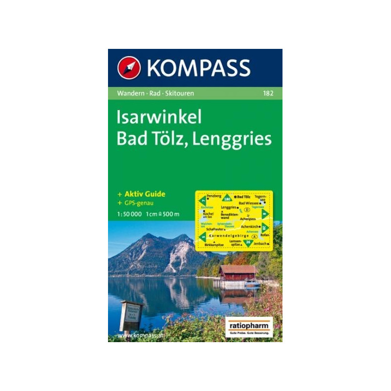 Achat Carte randonnées Isarwinkel Kompass 182