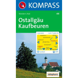 Achat Carte randonnées Kaufbeuren-Ostallgäu Kompass 188