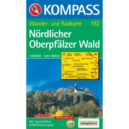 Achat Carte randonnées Nördlicher Oberpfälzer Wald Kompass 192