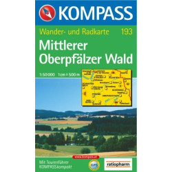 Achat Carte randonnées Mittlerer Oberpfälzer Wald Kompass 193