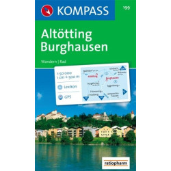 Achat Carte randonnées Altötting-Burghausen Kompass 199