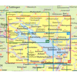 Achat Carte randonnées Bodensee Ost Kompass 1B