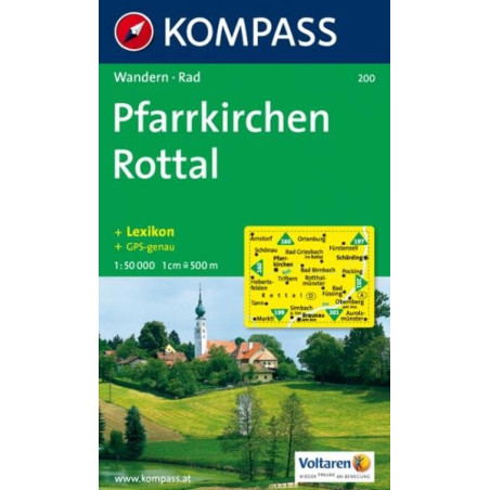 Achat Carte randonnées Pfarrkirchen-Rottal Kompass 200