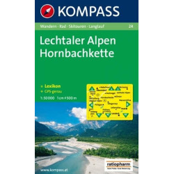 Achat Carte randonnées Lechtaler Alpen, Hornbachkette Kompass 24