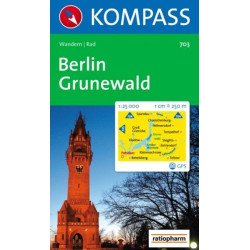 Achat Carte randonnées Berlin-Grunewald Kompass 703