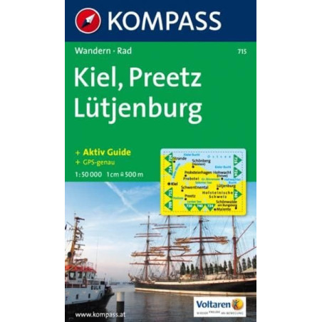 Achat Carte randonnées Kiel, Preetz, Lütjenburg Kompass 715