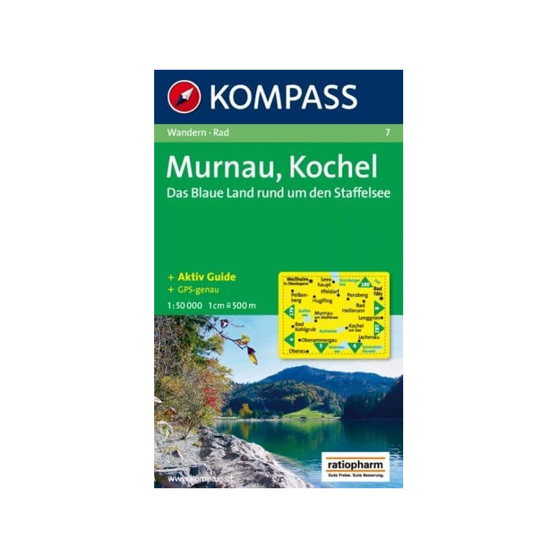 Achat Carte randonnées Murnau, Kocheln Kompass 7