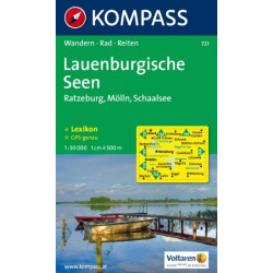 Achat Carte randonnées Lauenburgische Seen Kompass 721