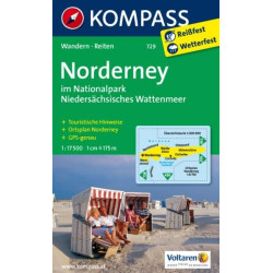 Achat Carte randonnées Norderney Kompass 729