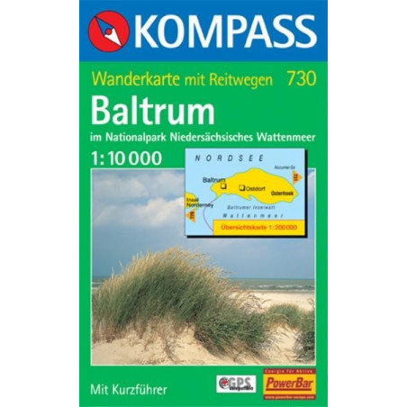 Achat Carte randonnées Baltrum Kompass 730