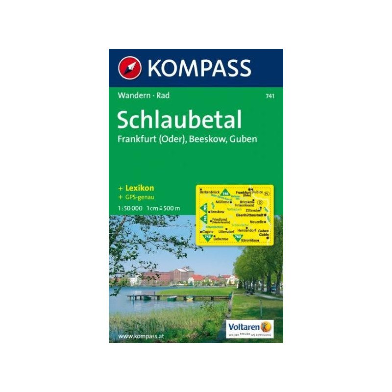 Achat Carte randonnées Schlaubetal, Francfort, Beekow, Guben Kompass 741