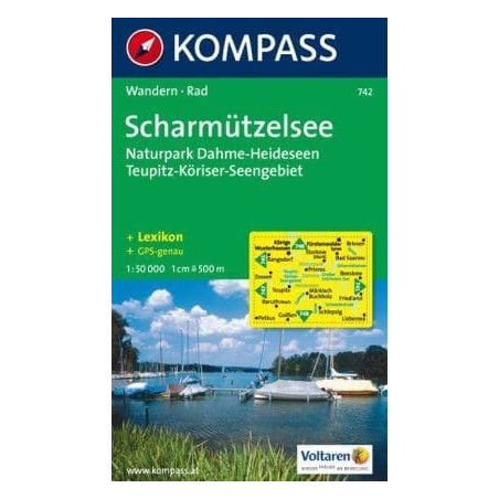 Achat Carte randonnées Scharmützelsee-Teupitz-Köriser Seengebiet Kompass 742