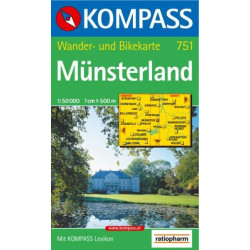 Achat Carte randonnées Münsterland Kompass 751