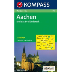 Achat Carte randonnées Aachen und das Dreiländereck Kompass 757
